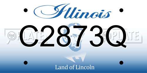 C2873Q Illinois License Plate