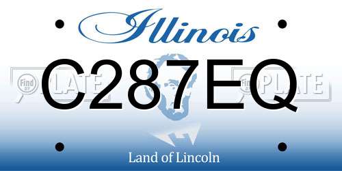 C287EQ Illinois License Plate