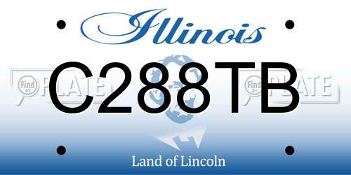 C288TB Illinois License Plate