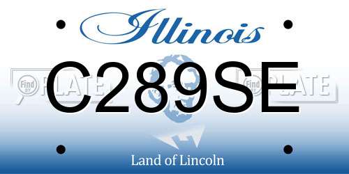 C289SE Illinois License Plate