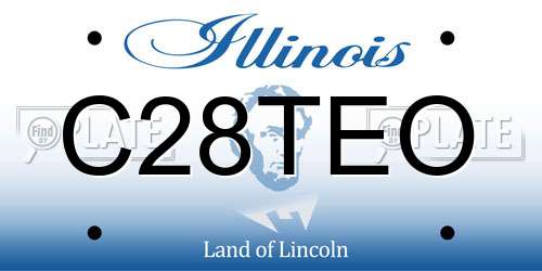 C28TEO Illinois License Plate