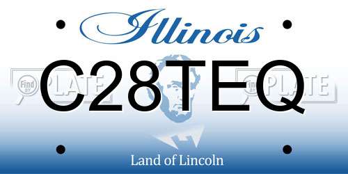 C28TEQ Illinois License Plate