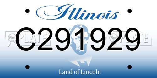 C291929 Illinois License Plate