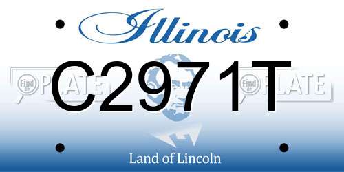 C2971T Illinois License Plate