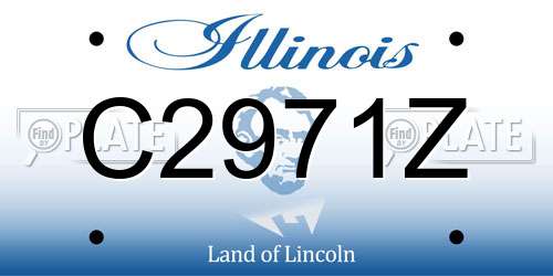 C2971Z Illinois License Plate