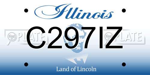 C297IZ Illinois License Plate