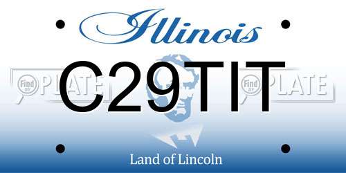 C29TIT Illinois License Plate