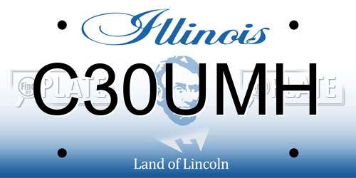 C30UMH Illinois License Plate