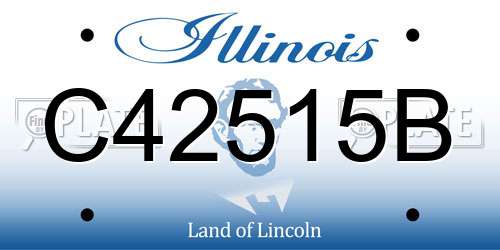 C42515B Illinois License Plate