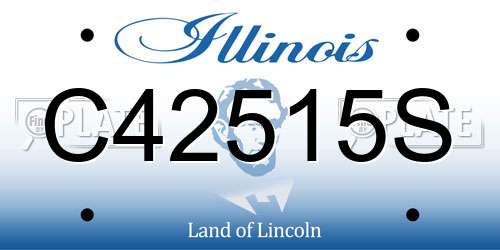 C42515S Illinois License Plate