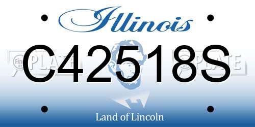 C42518S Illinois License Plate