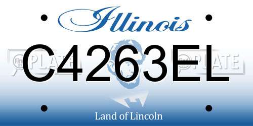 C4263EL Illinois License Plate