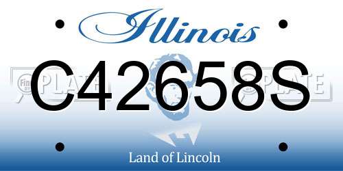 C42658S Illinois License Plate