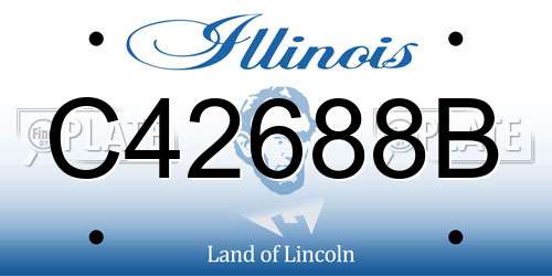 C42688B Illinois License Plate