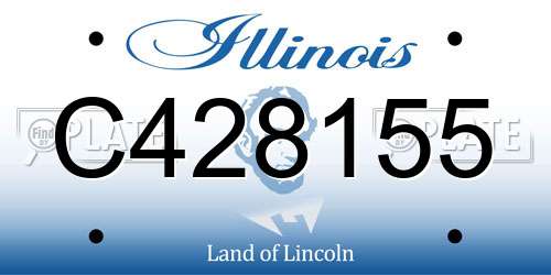 C428155 Illinois License Plate