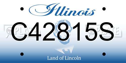 C42815S Illinois License Plate