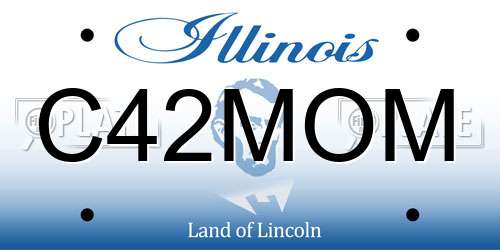 C42MOM Illinois License Plate