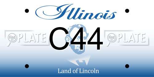 C44 Illinois License Plate