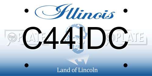 C44IDC Illinois License Plate