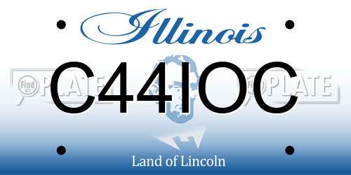 C44IOC Illinois License Plate