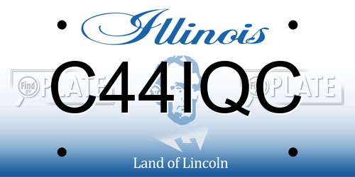 C44IQC Illinois License Plate