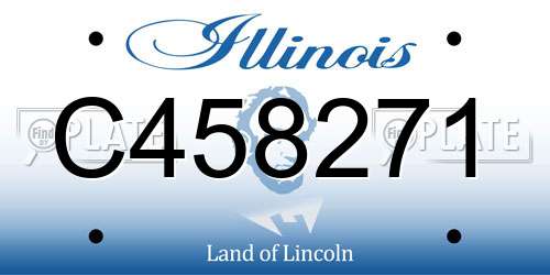 C458271 Illinois License Plate