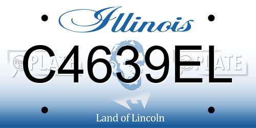 C4639EL Illinois License Plate