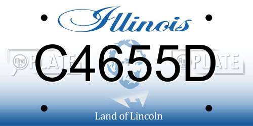 C4655D Illinois License Plate