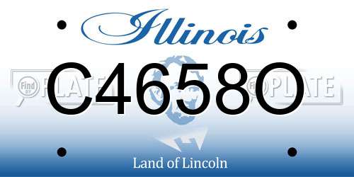 C4658O Illinois License Plate