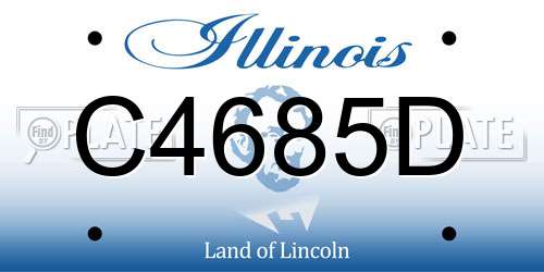 C4685D Illinois License Plate