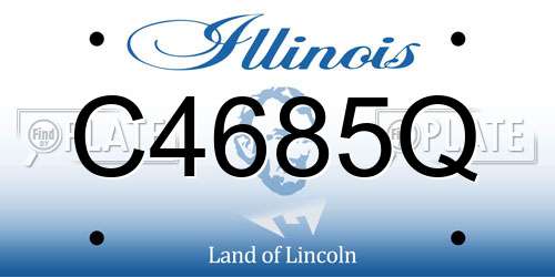 C4685Q Illinois License Plate