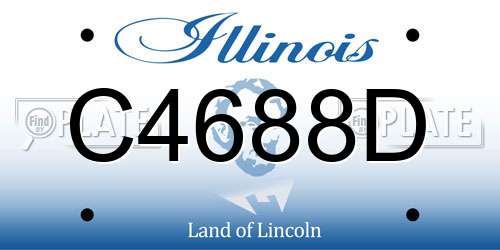 C4688D Illinois License Plate