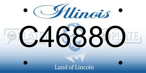 C4688O Illinois License Plate