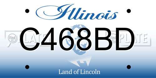 C468BD Illinois License Plate