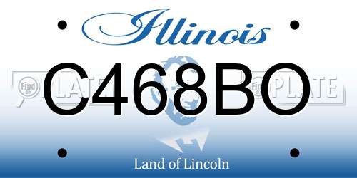 C468BO Illinois License Plate