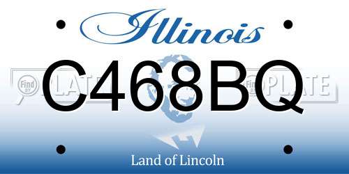 C468BQ Illinois License Plate