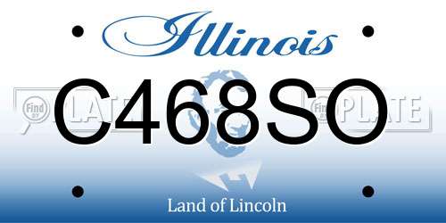 C468SO Illinois License Plate