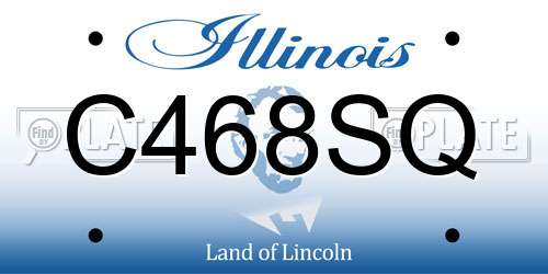C468SQ Illinois License Plate