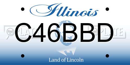 C46BBD Illinois License Plate