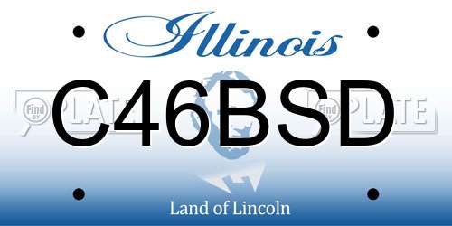 C46BSD Illinois License Plate