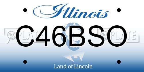 C46BSO Illinois License Plate