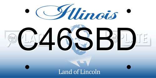 C46SBD Illinois License Plate