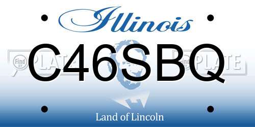 C46SBQ Illinois License Plate