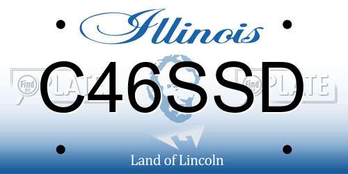 C46SSD Illinois License Plate