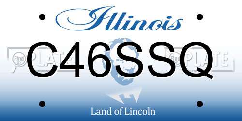 C46SSQ Illinois License Plate
