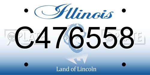 C476558 Illinois License Plate