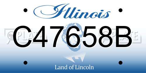 C47658B Illinois License Plate