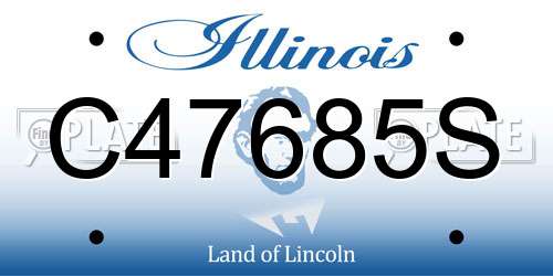 C47685S Illinois License Plate
