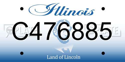 C476885 Illinois License Plate