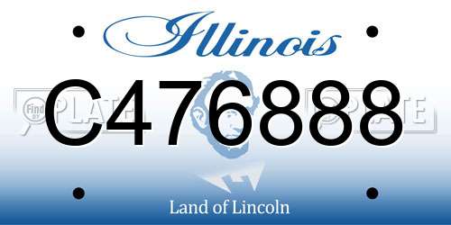 C476888 Illinois License Plate